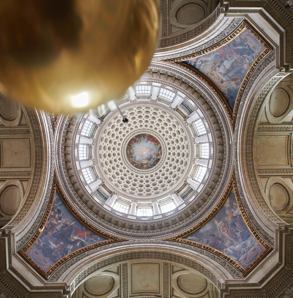 Ann Veronica Janssens ’23:56:04′ at the Panthéon, Paris, FR